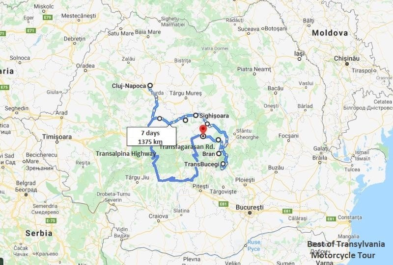 Best of Transylvania Map